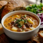 Crockpot Creamy Potato and Hamburger Soup: A Hearty Delight