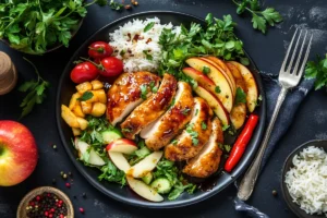 apple and honey-glazed chicken tenders recipe