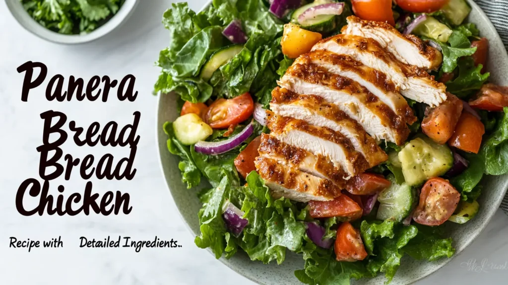 Panera Bread Chicken Salad Recipe with Detailed Ingredients