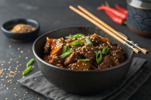 Crispy Honey-Garlic Beef Stir-Fry – Sweet, Savory & Quick