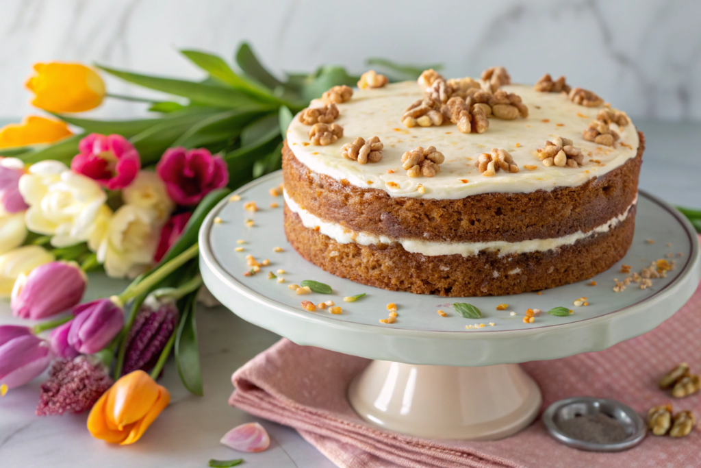 Moist & Easy Homemade Carrot Cake Recipe (with Cream Cheese Frosting)

