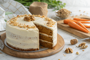 Moist & Easy Homemade Carrot Cake Recipe (with Cream Cheese Frosting)
