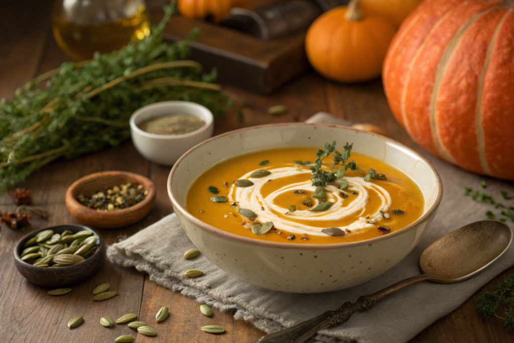Creamy Homemade Pumpkin Soup Recipe (Comforting & Easy)