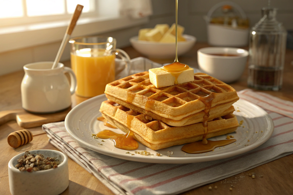 Crispy Buttermilk Waffles – Light, Golden & Easy to Make

