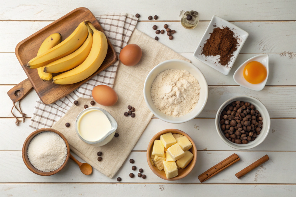 Fluffy Banana Chocolate Chip Pancakes