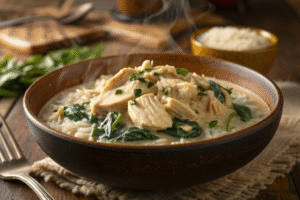 Slow Cooker Creamy Chicken & Spinach: Easy, Comforting Dinner