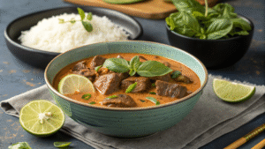 Creamy Thai Red Curry Beef Recipe – A Cozy, Flavorful Weeknight Favorite