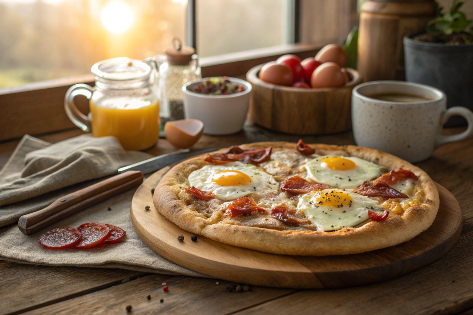 Breakfast Pizza Recipe: Classic Morning Favorites on a Crispy Crust