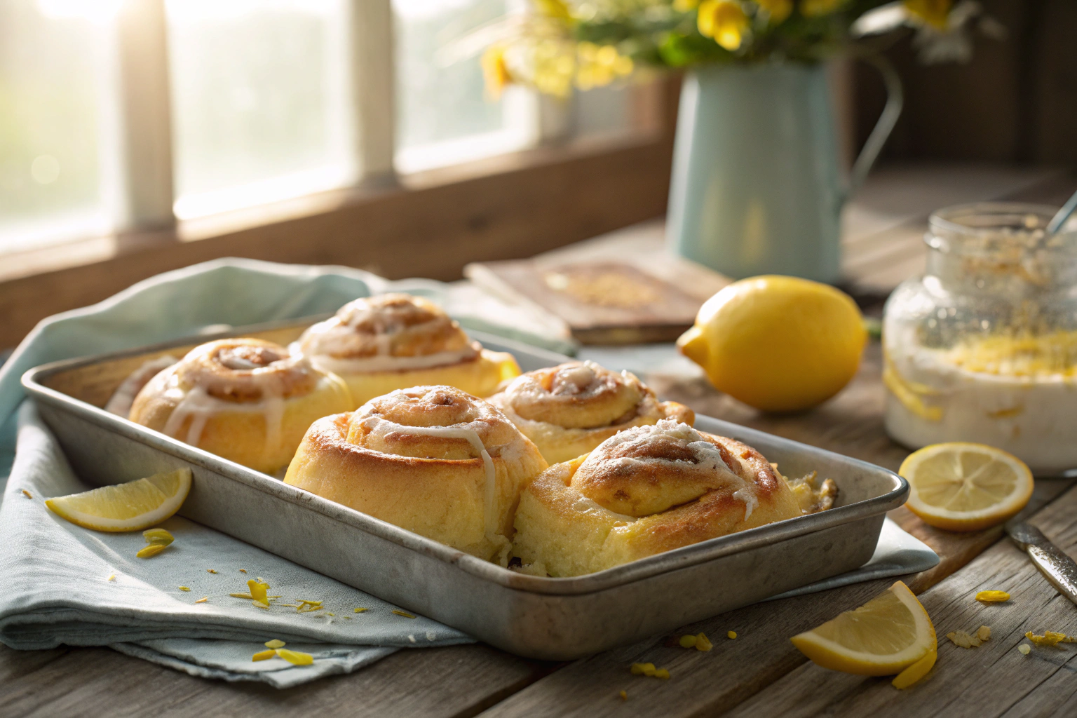 Soft Lemon Rolls with Creamy Frosting (The Perfect Breakfast Treat)