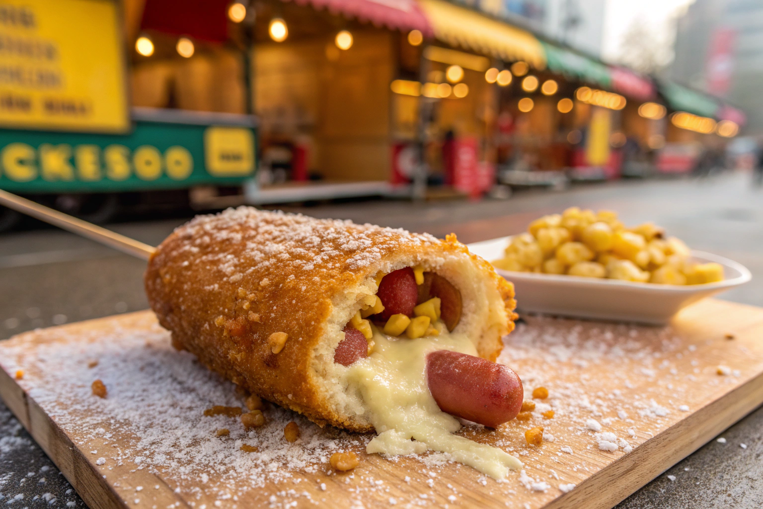 Crispy Korean Street Corn Dogs Recipe – Cheesy, Sweet, and Savory