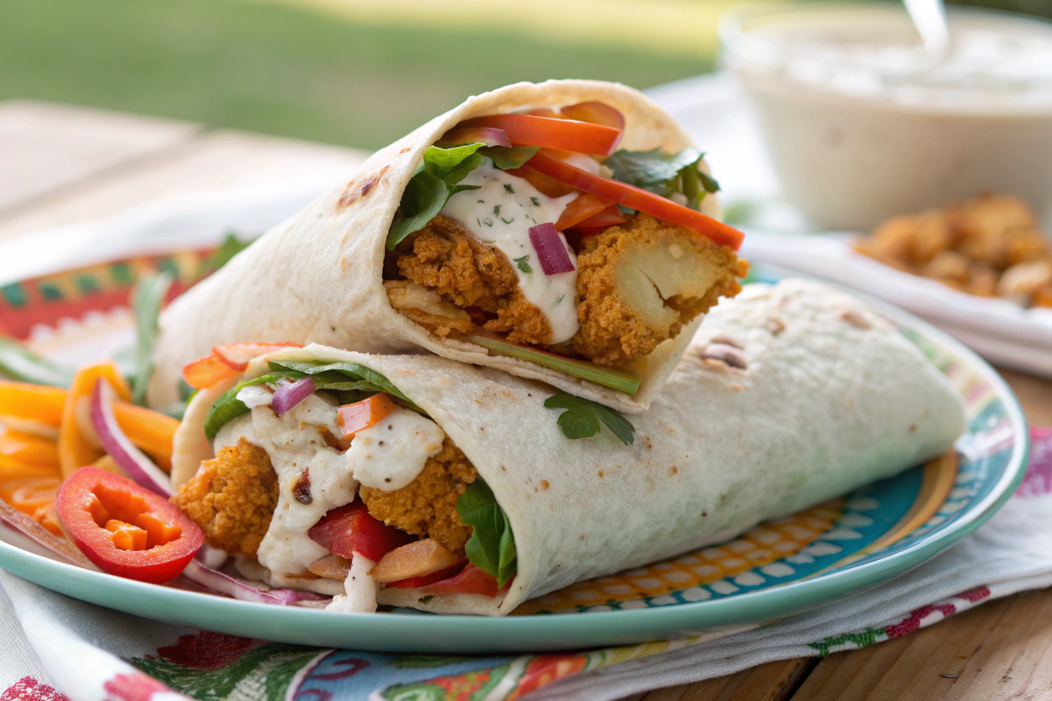 Spicy Buffalo Veggie Wraps Recipe – Crispy, Tangy, and Flavorful