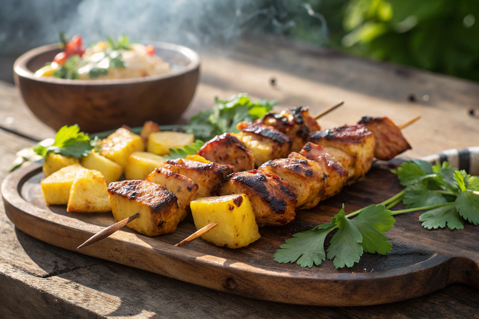 Pineapple-Glazed Chicken Kebabs Recipe – Sweet, Tangy, and Grilled to Perfection