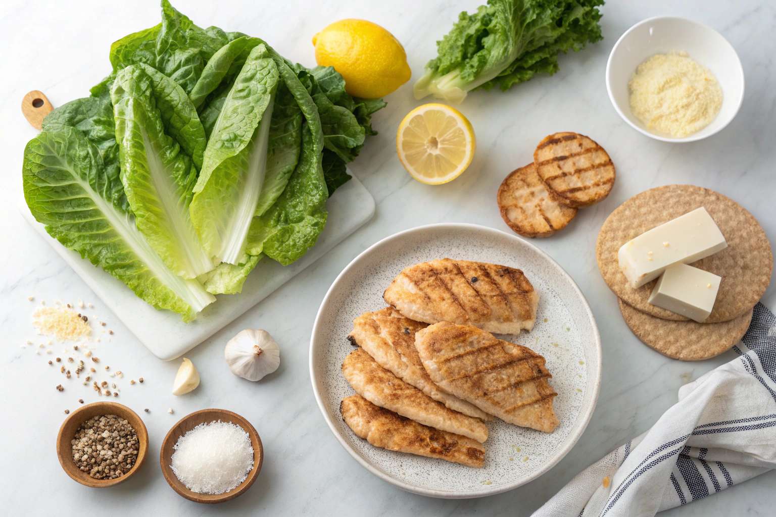 Chicken Caesar Wrap Bowl Recipe – Fresh, Creamy, and Protein-Packed