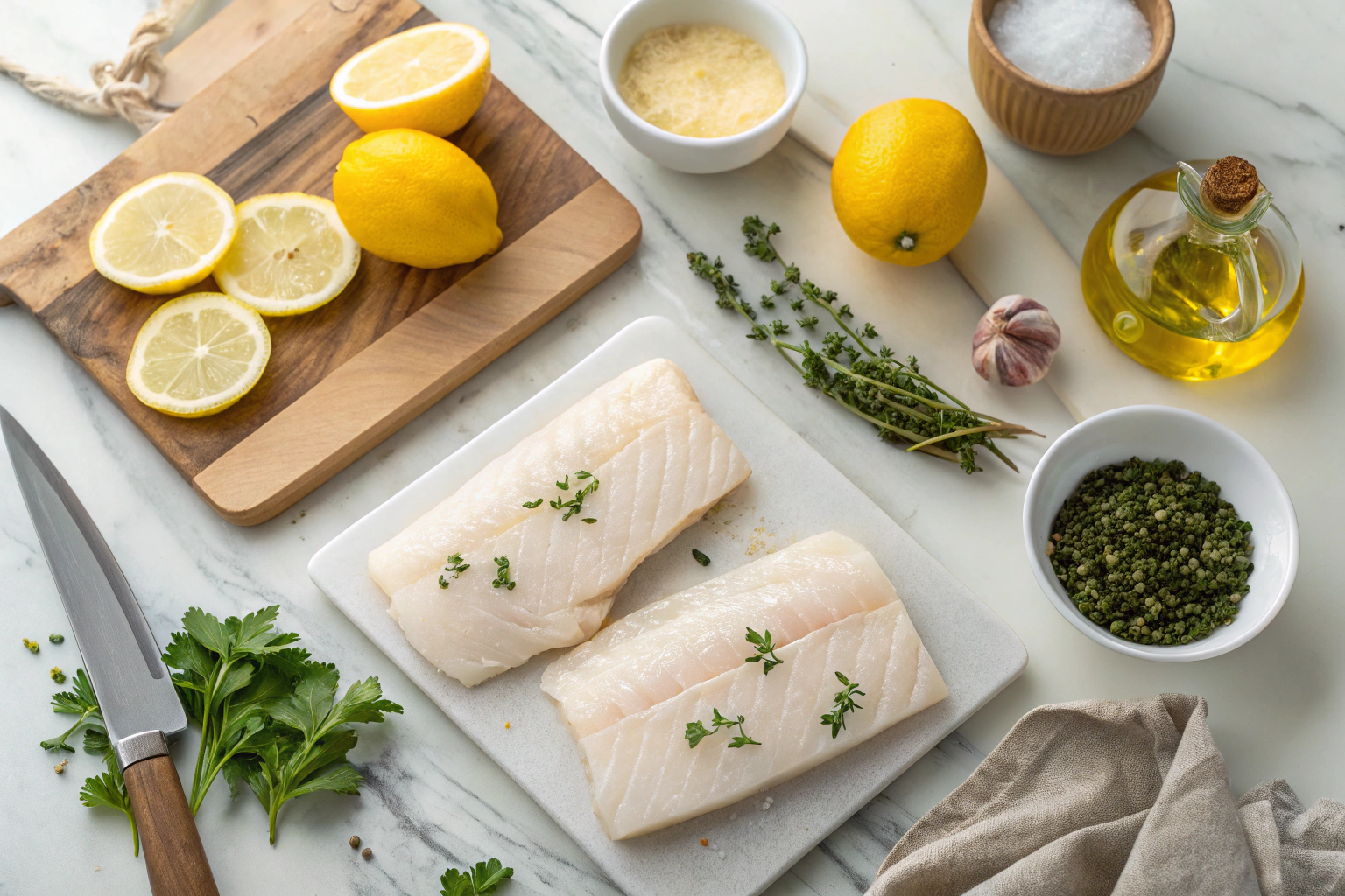 Baked Halibut with Lemon Recipe – Light, Flaky & Flavorful Dinner