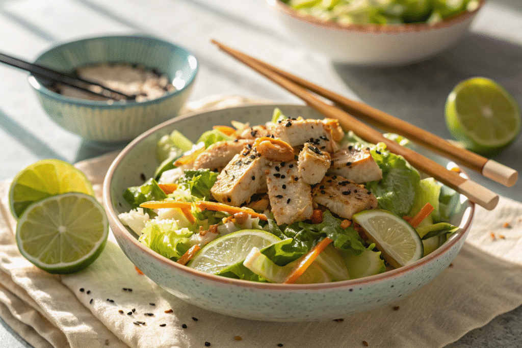 Ginger Chicken Napa Salad (Crisp, Fresh & Flavor-Packed Lunch)