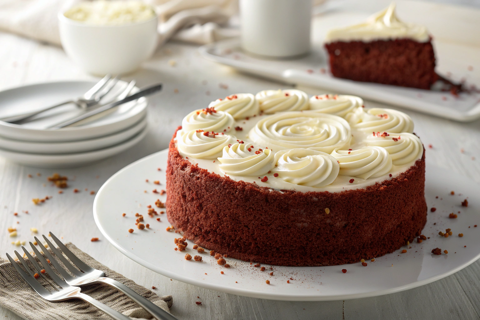 Red Velvet Cake – Moist, Classic, and Topped with Cream Cheese Frosting