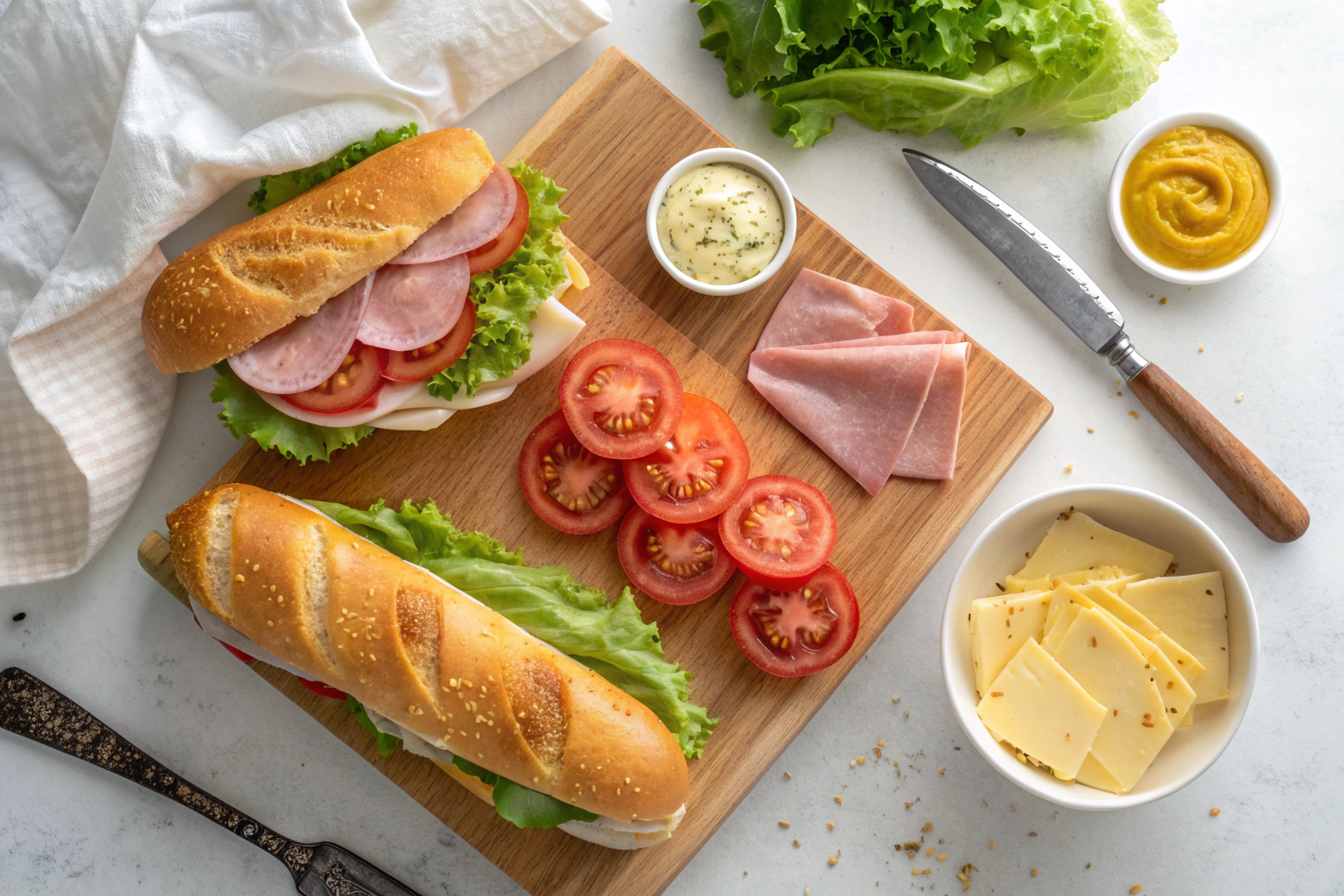 Ham & Swiss Hoagie – A Classic Deli Sandwich Done Right