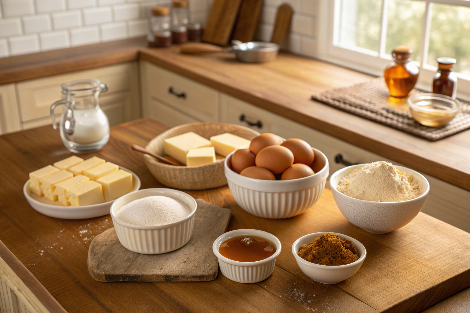 Salted Caramel Butter Cake with Cream Cheese Frosting