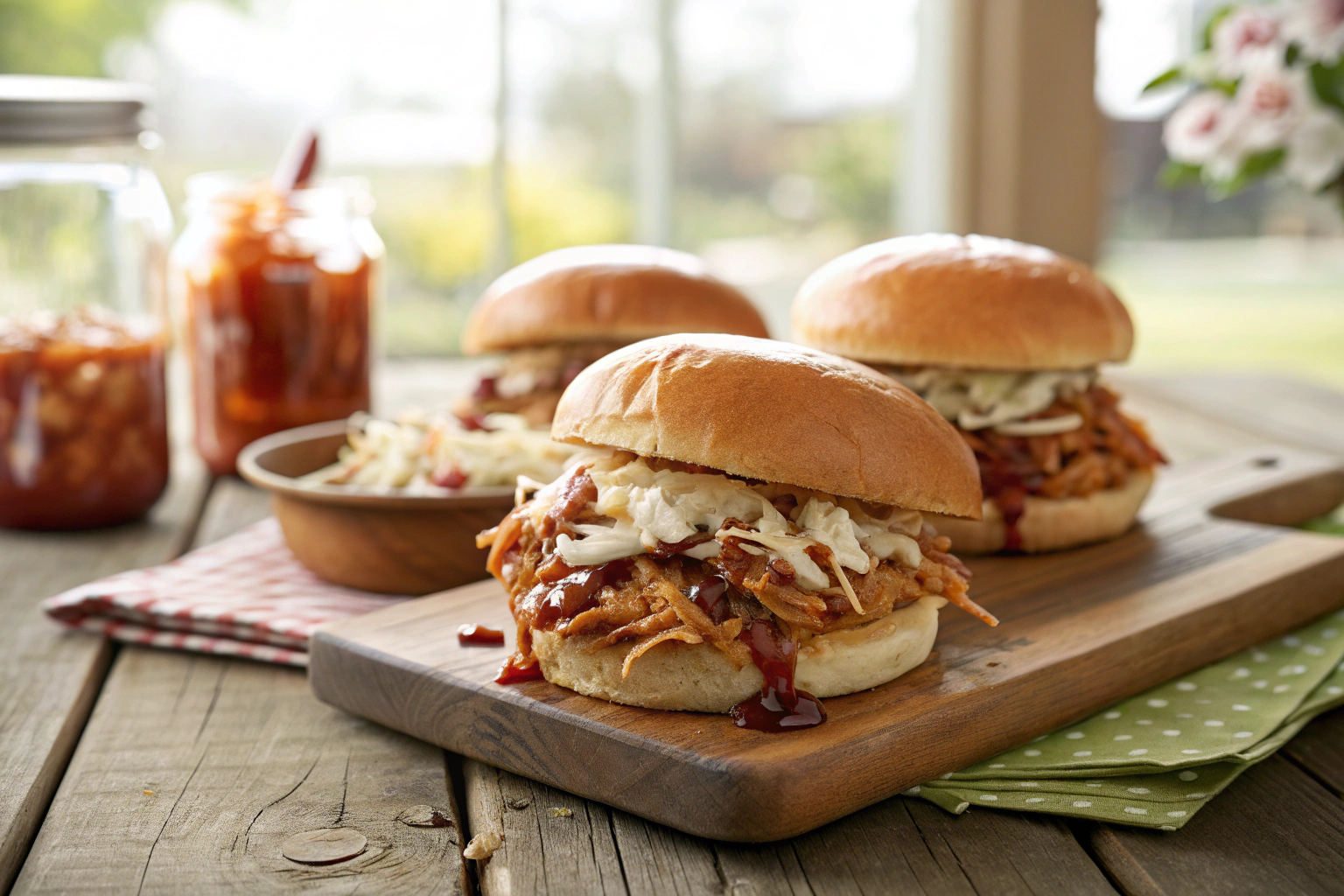 Pulled Chicken Sandwich Recipe – Juicy, Saucy, and Perfect for Lunch