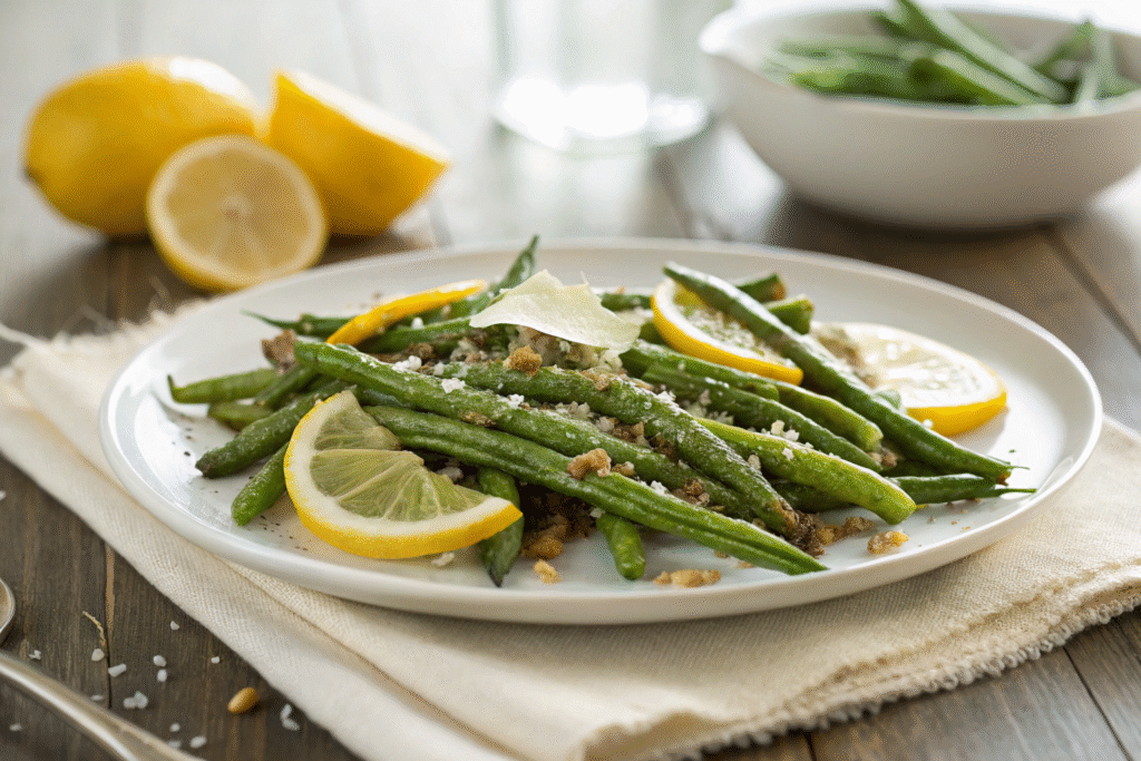 Oven-Roasted Green Beans – Crisp, Garlicky, and Perfectly Tender