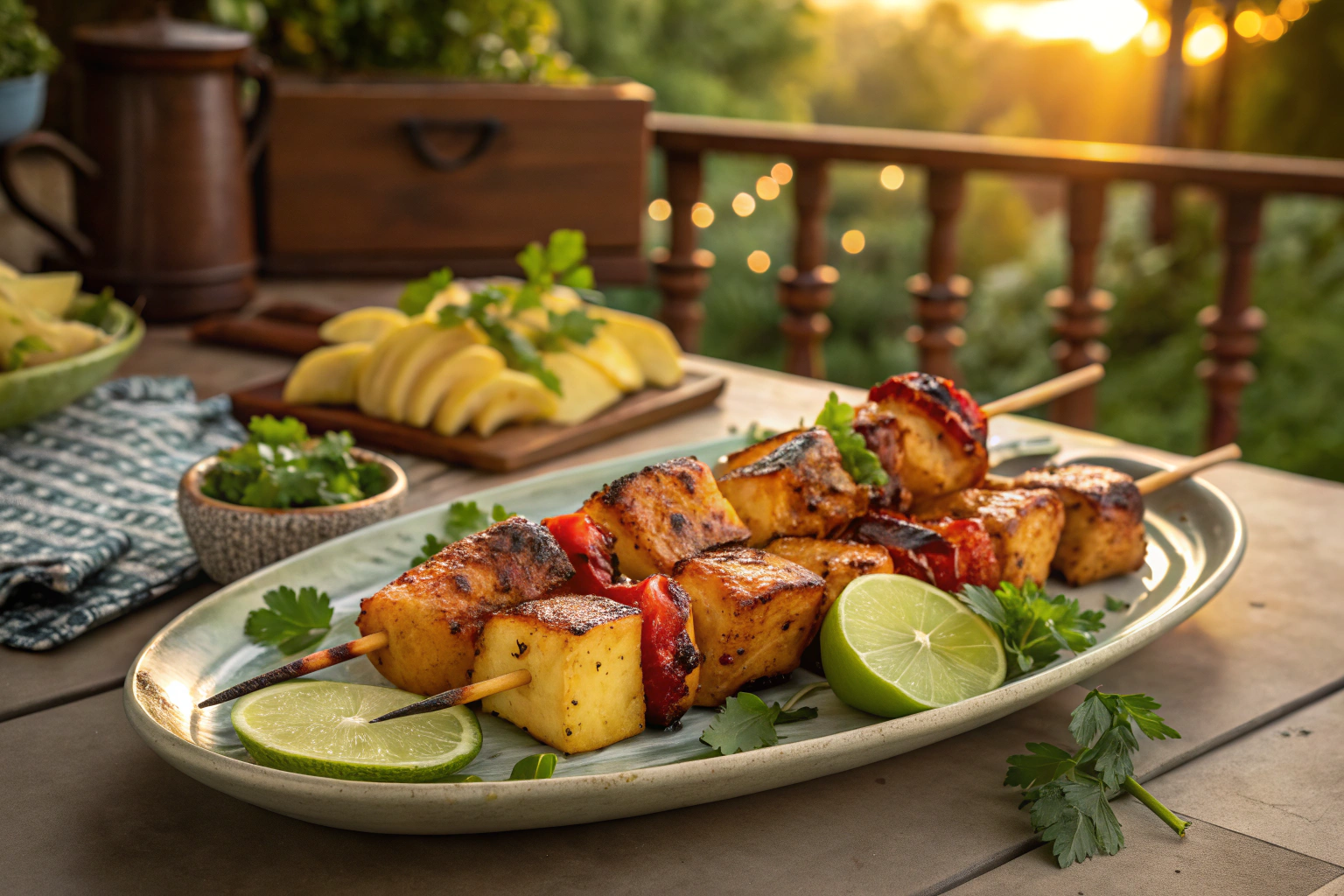 Pineapple-Glazed Chicken Kebabs: Sweet, Tangy, and Grilled to Perfection