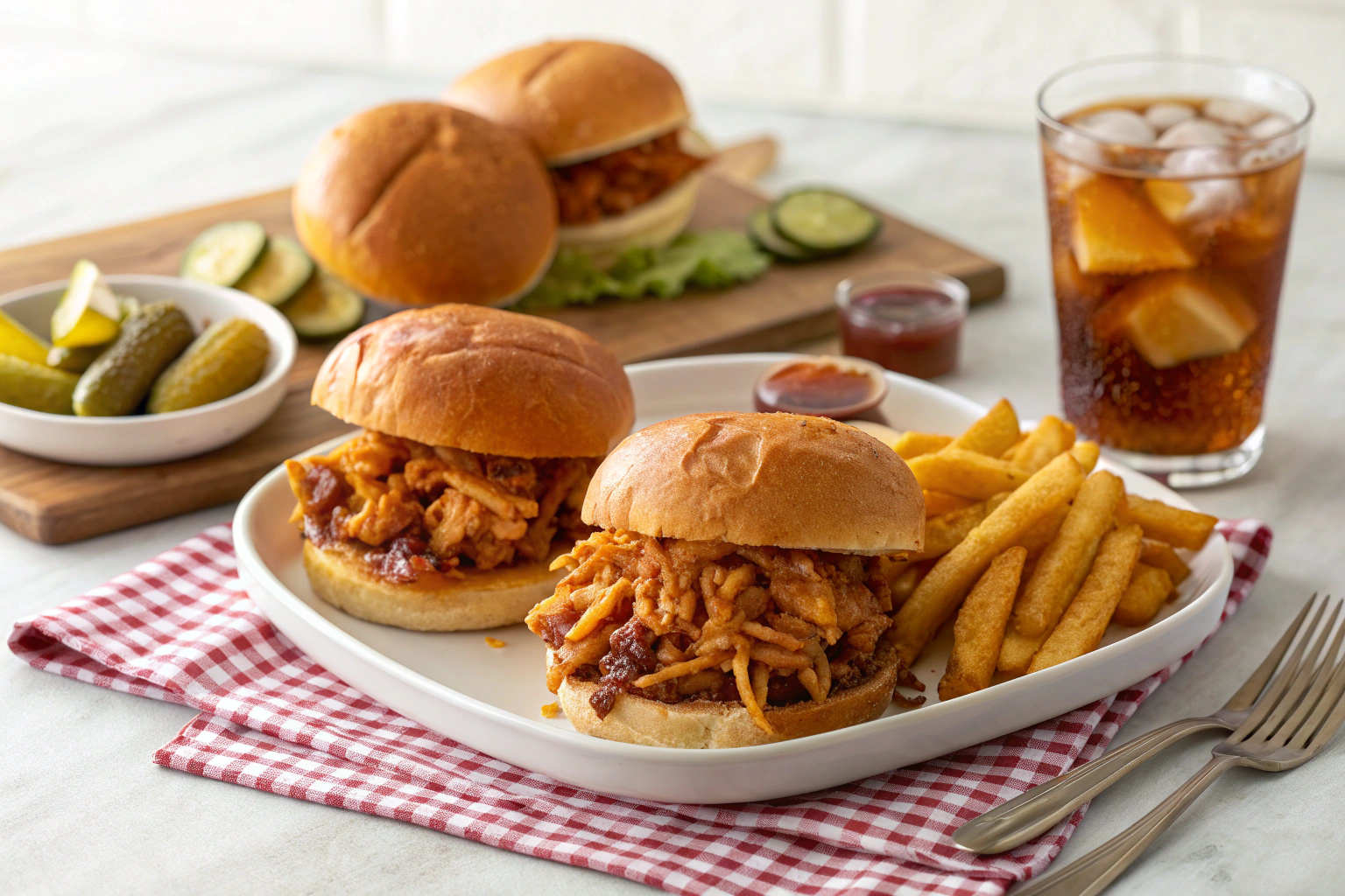 Pulled Chicken Sandwich Recipe – Juicy, Saucy, and Perfect for Lunch
