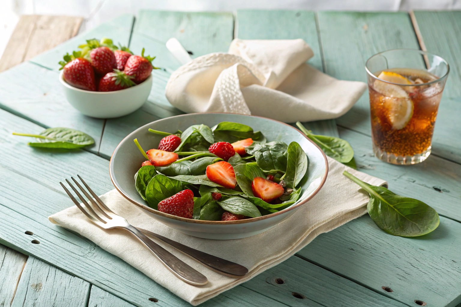 Spinach Strawberry Salad Recipe – Fresh, Bright, and Easy