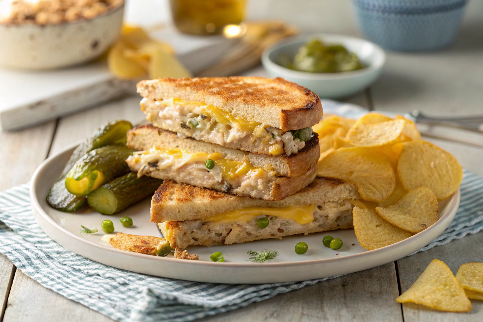 Classic Tuna Melt Recipe — Crispy, Cheesy, and Comforting
