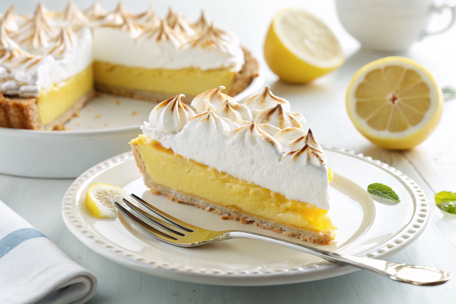 Lemon Meringue Pie Recipe – Bright, Tangy, and Perfectly Fluffy