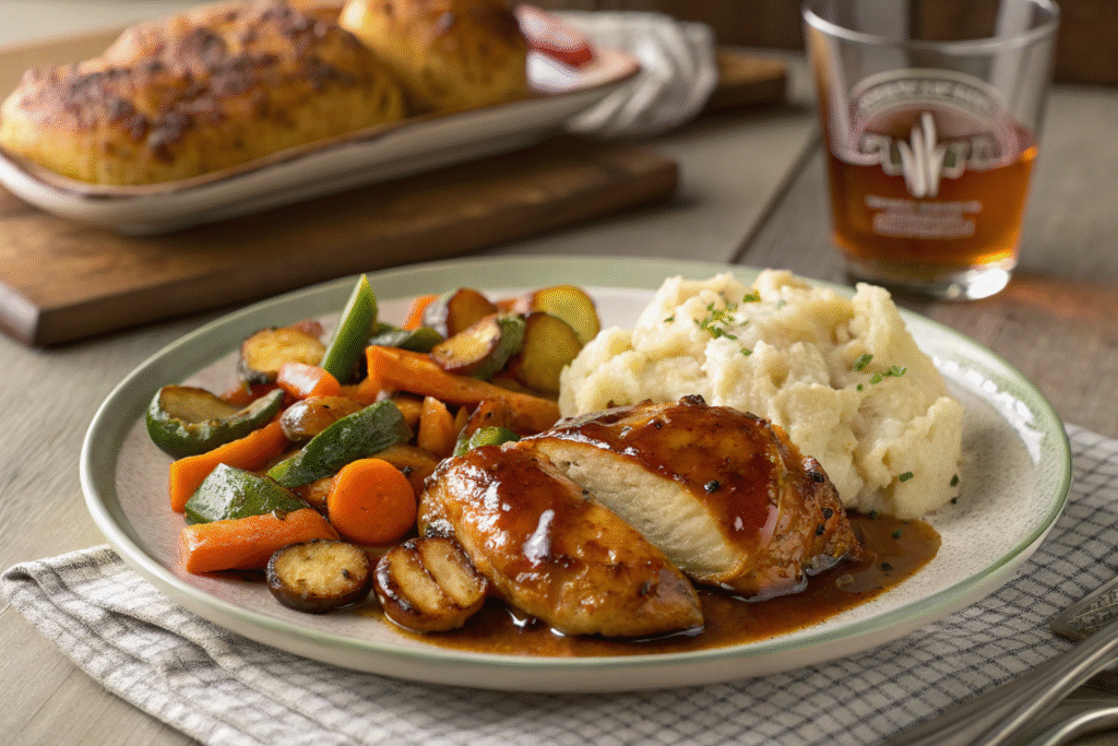 Sweet Bourbon Glazed Chicken Recipe – Sticky, Smoky, and Juicy Perfection