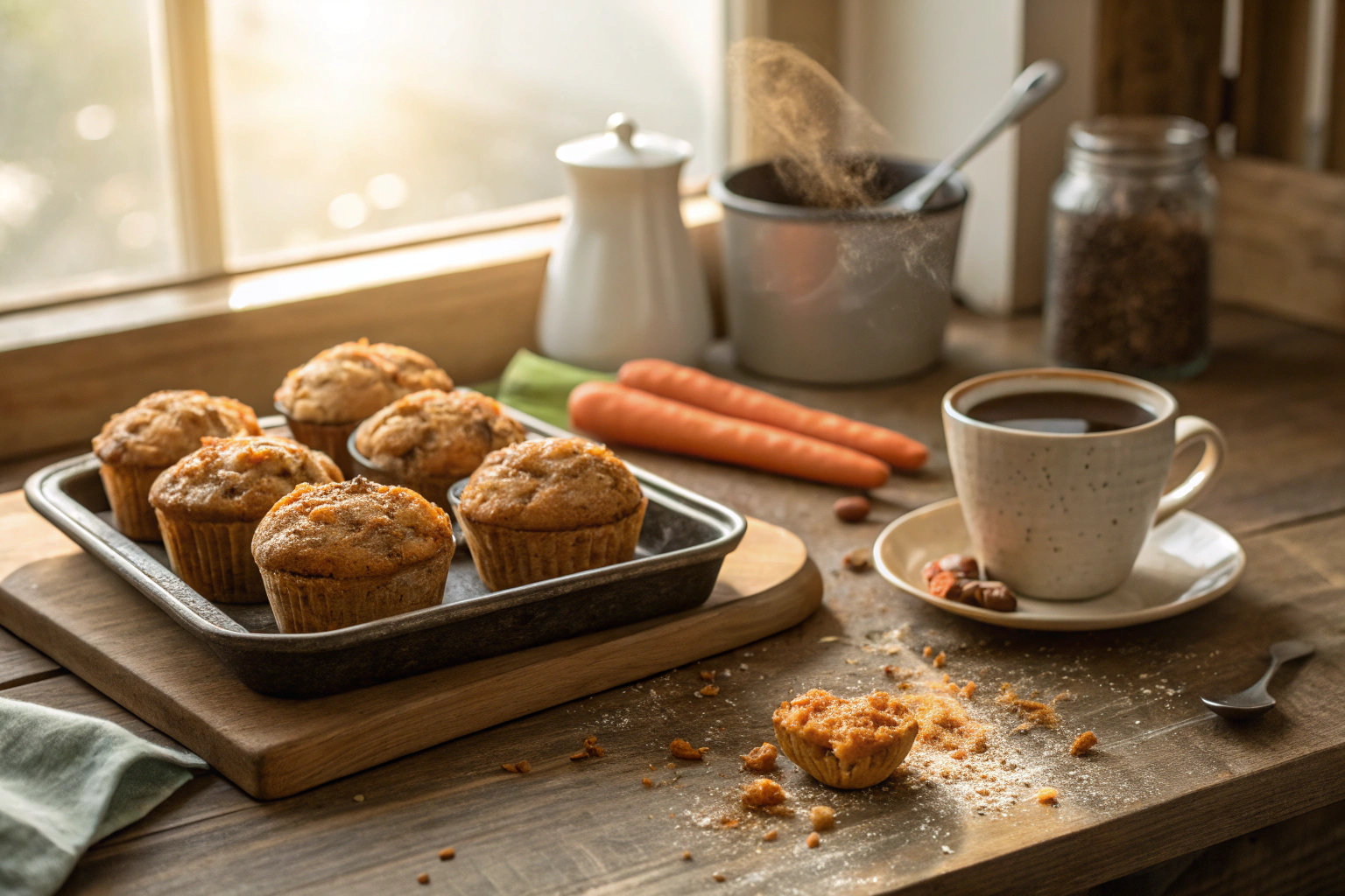 Carrot Apple Morning Muffins Recipe – Healthy, Moist & Naturally Sweet