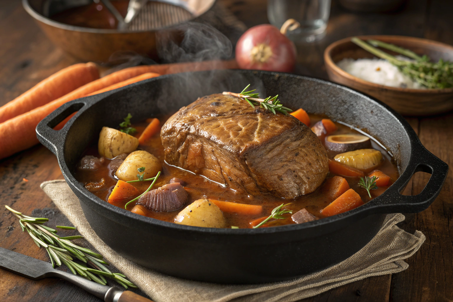 Classic Beef Pot Roast Recipe – Tender, Juicy & Comforting