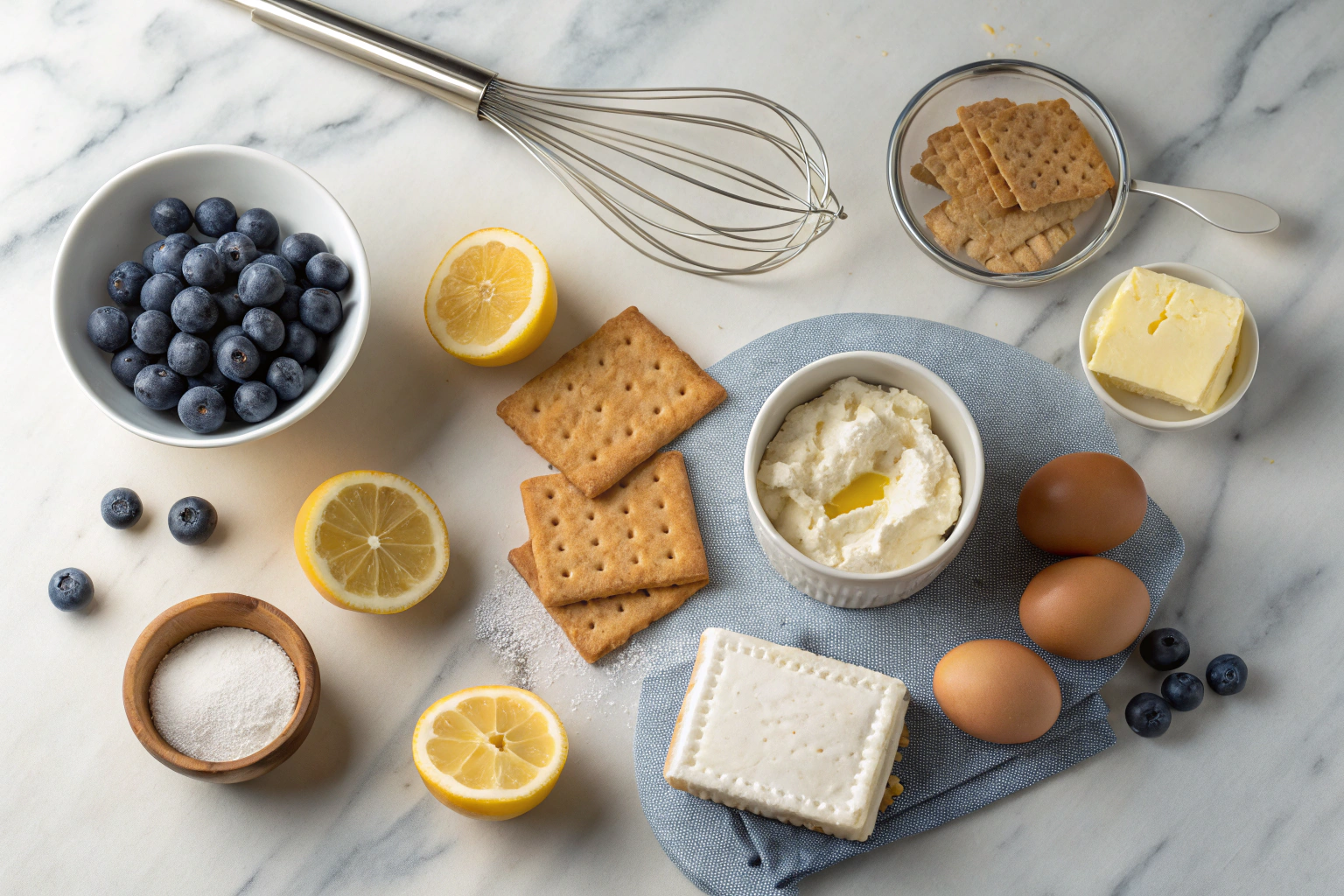 Lemon Blueberry Mini Cheesecakes – Creamy, Tangy & Bite-Sized Bliss